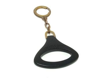 1円 LOUIS VUITTON ルイヴィトン ポルトクレ エピZ キーリング キーホルダー チャーム ブラック系×シルバー系 FV1964