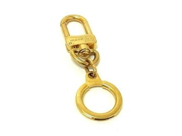 1円 LOUIS VUITTON ルイヴィトン M62694 アノクレ キーリング キーホルダー チャーム レディース メンズ ゴールド系 FV2756