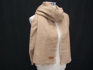 1円 ■極美品■ HERMES エルメス キャメル×シルク スカーフ ストール ショール レディース ベージュ系 FP3101