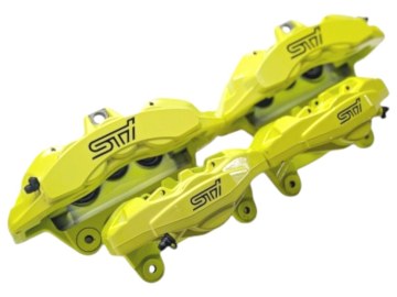 STI ブレンボ Brembo イエロー モノブロック キャリパー 前後セット ★ VAB WRX STI 後期 [A33209]