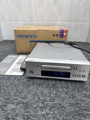 ▽ONKYO オンキョー CDデッキ CDプレーヤー C-733 KB207837