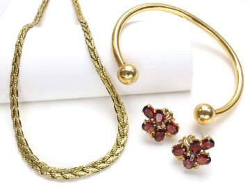 おたからや◆K18刻印/K18相当ジュエリー 3点《約34.8g》マグネット健康ブレスレット(うで磁性あり)等 ※X線結果ご参照下さい【B-YA02610】