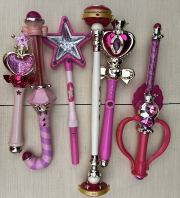 スパイラルハートムーンロッド セーラームーンワールド 星のスティック おジャ魔女どれみ スウィートポロン 当時品