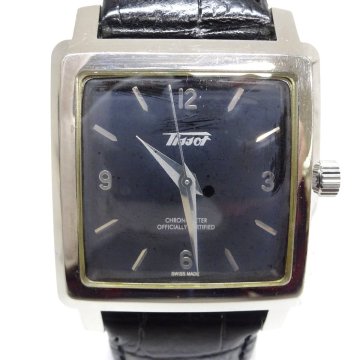 1円開始◆稼働◆ ティソ Z170 ネイビー 自動巻き ユニセックス 腕時計 AC44301