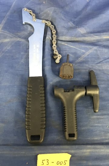 ★５３―００５★工具まとめ　シマノ TL-SR23 スプロケットリムーバー/TL-CN23 チェーンカッター/TL-LR15 ロックリング締付け工具 [60]