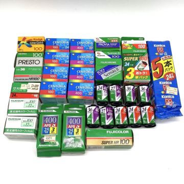 【10白47】1円スタート 期限切れ カメラフィルム まとめて30点以上 FUJIFILM FUJICOLOR Kodak CENTURIA NEOPAN Konica 富士フイルム 