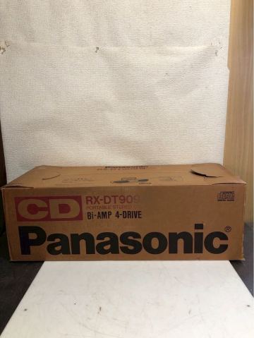 新品未使用 Panasonic パナソニック　RX-DT909 CDラジカセ 当時物 昭和レトロ デッドストック 希少 レア保証書や取り扱い説明書なども付属