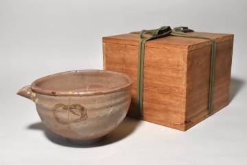 「栗八」絵唐津片口（桃山時代）