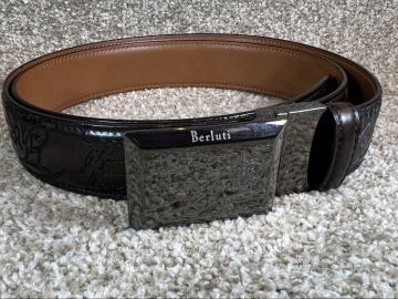 Berluti ベルルッティ　紳士ベルト　ブラック　ブラウン　未使用