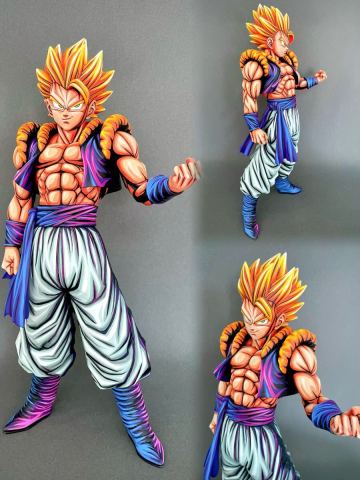 ドラゴンボール ゴジータ 2Dカラーゲーム カラー2Dリペイント フィギュア　漫画色 DRAGON BALL 二次元彩色
