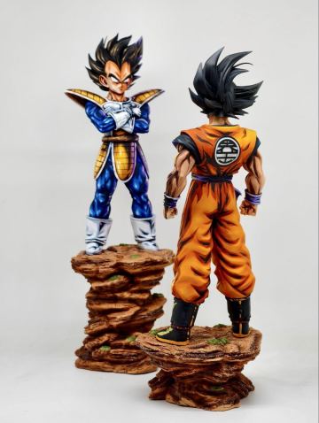ドラゴンボール 超サイヤ人 リペイント 二次元彩色 2D DRAGON BALL SON GOKU figure 漫画色 ベジータ 孫悟空
