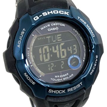 美品 CASIO カシオ G-SHOCK ジーショック THE G BLACK FORCE 腕時計 GW-700BDJ-2JF 電波ソーラー タフソーラー デジタル 動作確認済