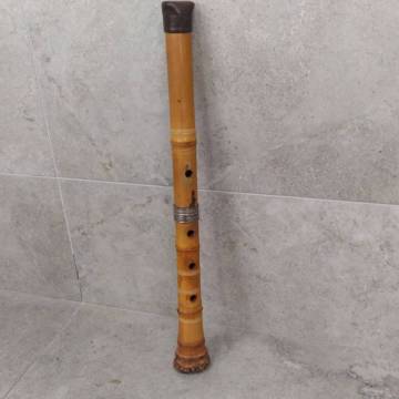 25仙/A012919-2/OY10000/F124-620/ 尺八 仙山 銘 木管楽器 全長約55cm