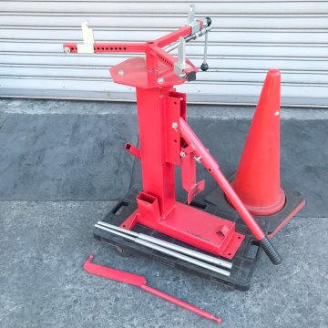 販飯p251 マルチタイヤチェンジャー ビードブレーカー付き (タイヤレバー/スモール等ポスト付き) 整備工具