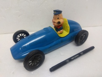 昭和レトロ　不二家　ポパイ　レースカー　ソフビ