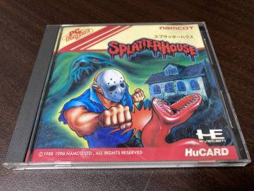 ●G6 PC Engine HuCARD SPLATTER HOUSE PC ソフト スプラッターハウス 動作確認済み 中古品