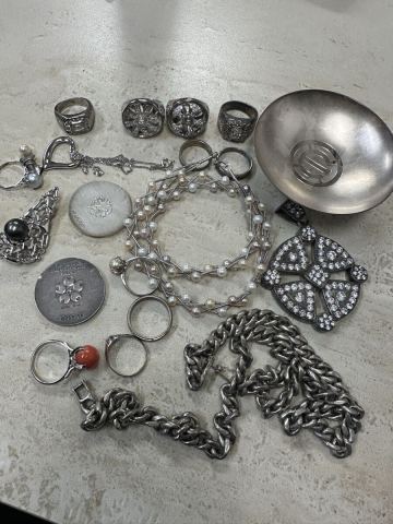 純銀　 SILVER 925 アクセサリー　メダル　 ネックレス リング　まとめ売り　316g