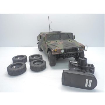 1円【ジャンク】DeAgostini デアゴスティーニ/［1:18］ハマーH1 ラジコンカー 動作不良品/88