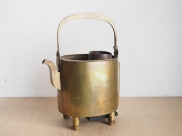 真鍮製の酒燗器 　酒器　熱燗　銚子　古道具　時代物　アンティーク　昭和レトロ Z19