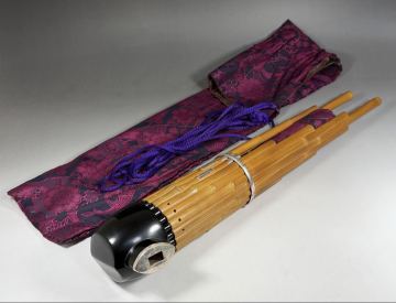 笙 白竹 雅楽 和楽器 袋付き 和楽器 竹製 鳳笙 