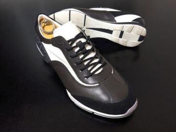 試し履き程度 フェラガモ 6.5EE Ferragamo コンビレザースニーカー 1181