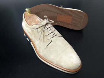 試し履き程度 フェラガモ 8EE Ferragamo レースアップ ソフトドレスシューズ ガンチーニ ソール 962