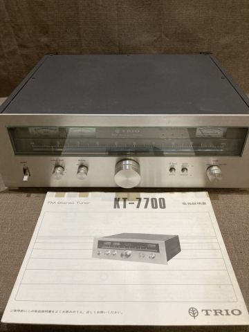 41 【1976年頃発売】TRIO トリオ FM Steseo Tuner KT-7700 チューナー オーディオ機器 あ