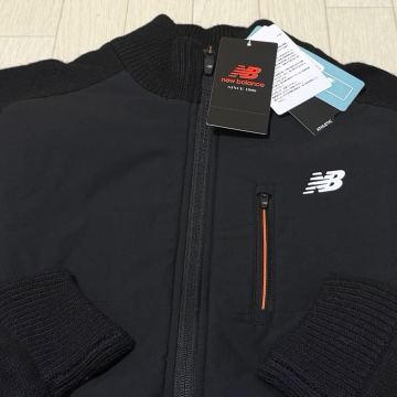 新品★ニューバランス ゴルフ New Balance Golf リップストップ ハイブリッド フルジップ ニット ブルゾン/ブラック/サイズ6(LL)
