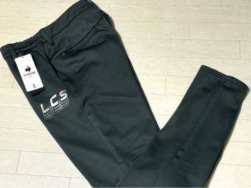 新品◆ルコック ゴルフ RIJOUME 裏起毛 保温 ウエストゴム仕様 ストレッチ テーパード ボンディングパンツ/秋冬/GY00/サイズL