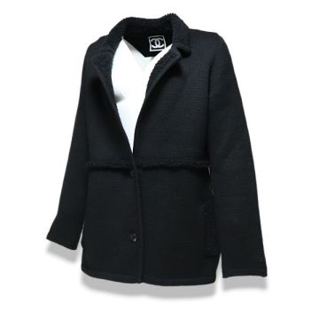 良品 国内正規品 CHANEL シャネル 08A P33730 スポーツライン ウール ニット ジャケット カーディガン 42 ブラック イタリア製