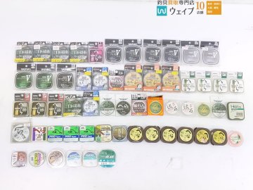 ダイワ へら 縮れんハリス 0.5号、バリバス プロバージョン Vへら道糸 1.2号、ヴァルカン 豪鱗スーパーへら道糸 0.4号 他 計58点