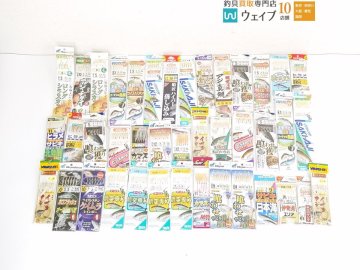 ハヤブサ 胴突仕掛 アジ 真鯛・マルフジ 喰わせ獲りサビキ・がまかつ 船 堤防 カマス連鎖 他 計41点 新品船サビキセット