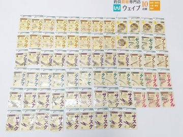 オーナー へら サスケ・バラサ・タクマ・アクト・リグル・プロスト・へら軽玉鈎 等 ヘラブナ 釣り針 計69点セット
