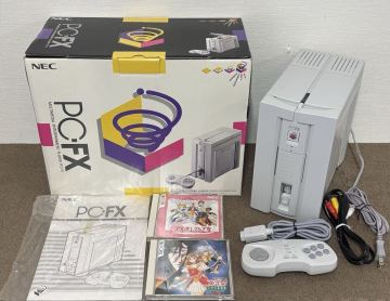 111285★NEC★PC-FX★本体★箱★コントローラー★説明書★ソフト2個付き★ジャンク