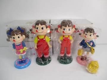 2511M2405 不二家 FUJIYA ペコちゃん人形 ペコテール人形/首振りペコちゃん グランドフェア当選品等 ペコちゃん人形おまとめ