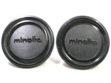 ミノルタ 純正 SR＆MDマウント用 ボディキャップ 2コ／ 2 Body Caps for MINOLTA SR＆MD Mount