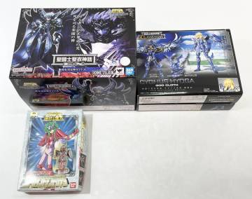 ★【同梱不可】ジャンク品 聖闘士聖衣神話EX 死を司る神タナトス/キグナス氷河 神聖衣+ニューセイントアンドロメダ 3点まとめ