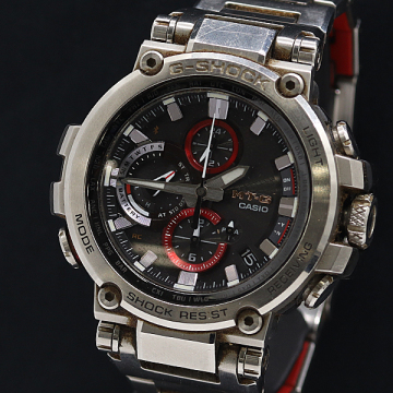 1円 稼働 良品 カシオ Gショック MTG-B1000 181359A0387 ソーラー ブラック文字盤 メンズ腕時計 1950300 12TLT MTY