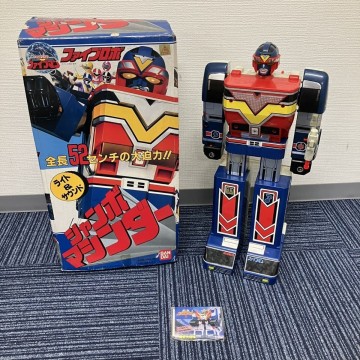 K100-O46-1174 地球戦隊ファイブマン ジャンボマシンダー ファイブロボ バンダイ BANDAI 全長約52cmの大型プラスチック製玩具 NA