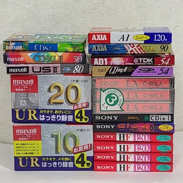 『1円スタート』未使用未開封カセットテープまとめて TDK maxell SONY AXIA　co-op　 ノーマル　 ハイポジ