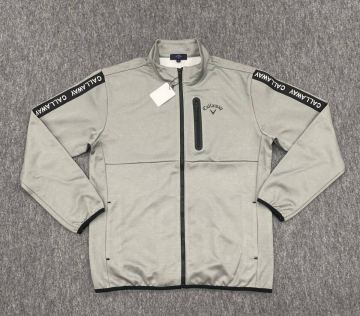 新品◇CALLAWAY キャロウェイ ゴルフ◇L◇フルジップジャケット◇グレー