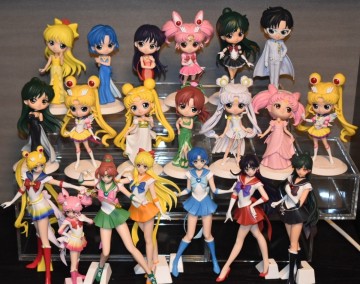  美少女戦士セーラームーン GLITTER＆GLAMOURS　Qposket フィギュア　20体　ダイキャストチャームなど多数　まとめて　開封箱無し　現状品