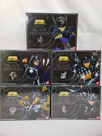 闘士聖衣大系　暗黒聖闘士　ブラックペガサス　ブラックドラゴン　ブラックキグナス　ブラックアンドロメダ　ブラックフェニックス　未使用