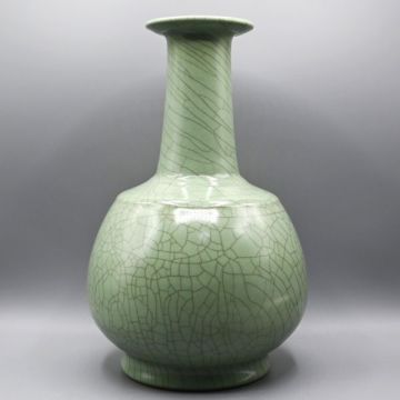 高さ30cm 人間国宝 中島宏 青瓷 花入 共箱 共布 陶歴 青磁 ★ 福島善三 神農巌 三浦小平二 川瀬忍