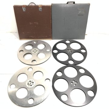 GOLDBERG BROS E-Z-HUB 16mm 映写機用リール ハブセット ケース付 ヴィンテージ 映画コレクター向け●現状品