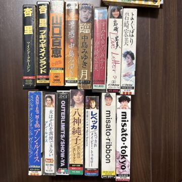 女性アーティスト カセットテープ 15本 中島みゆき 渡辺美里 杏里 山口百恵 岩崎宏美 八神純子 アン・ルイス REBECCA レベッカ SHOW-YA
