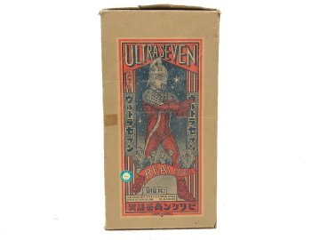 ◇開封未使用品 箱イタミ ウルトラセブン ビリケン商会 リアルモデル ソフビキット フィギュア 同梱不可　1円スタート