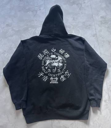 90's S.D.Sパーカーdisclose zouo gauze gism deathside lipcream outo s.o.b confuse skull skates