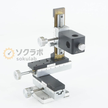 [DW] 8日保証 B09-17 SURUGA SEIKI 駿河精機 Stage ステージ部品 手動アリ式XYZ軸ステージ[07641-0201]