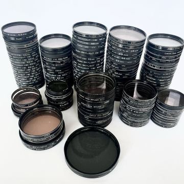 ジャンク フィルター 37mm 43mm 43.4mm 48mm 52mm 55mm 58mm 62mm 72mm/Kenko Canon 等 まとめて 大量セット 143点 #F1657